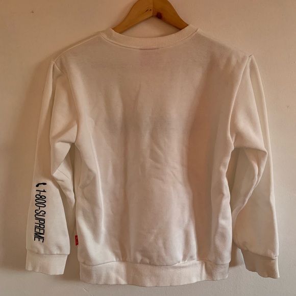 White Supreme 1-800 hoodie - Picture 2 of 3